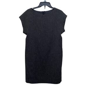 RAFAELLA Charcoal Grey Shift Dress SIZE 8 Fully Lined Sleeveless Career